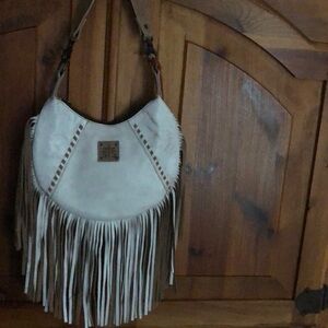 STS Ranch wear fringed leather bag